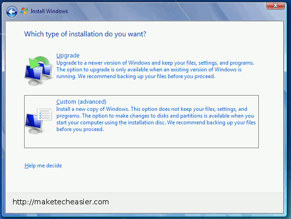 So installieren Sie Windows 7 neu, ohne die Festplatte zu formatieren