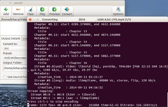 Wie man MP4 in Ubuntu in Avi konvertiert (und auf einem DVD-Player ansieht)